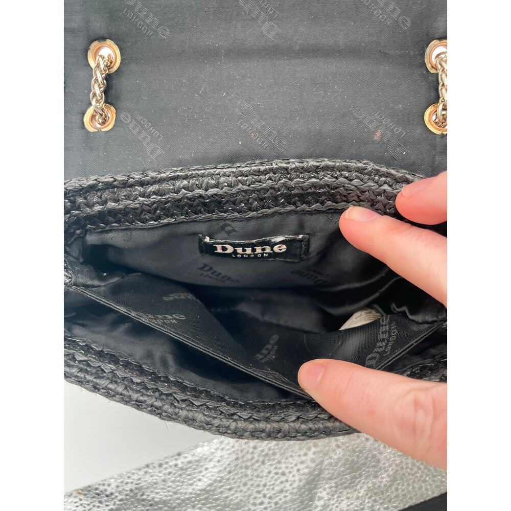 DUNE LONDON Woven Straw, Chain Link Bag - Picture 9 of 9